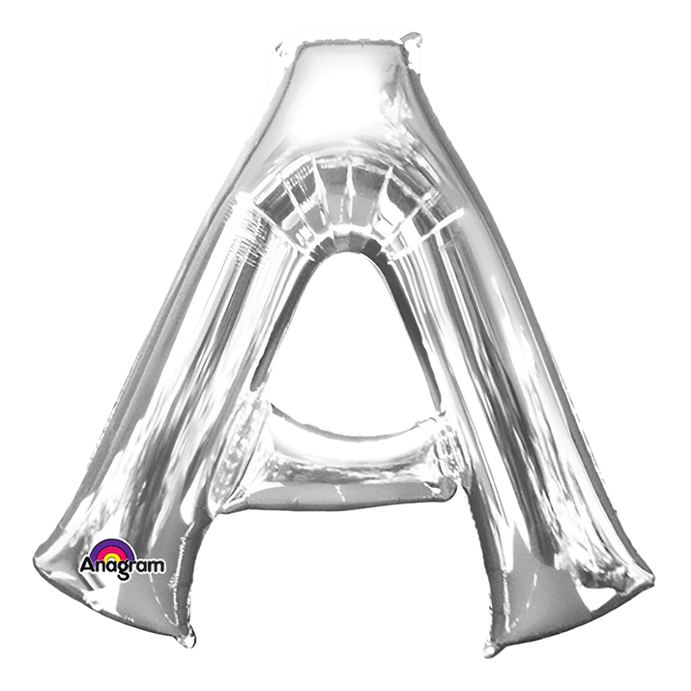 Large Silver Foil Letters