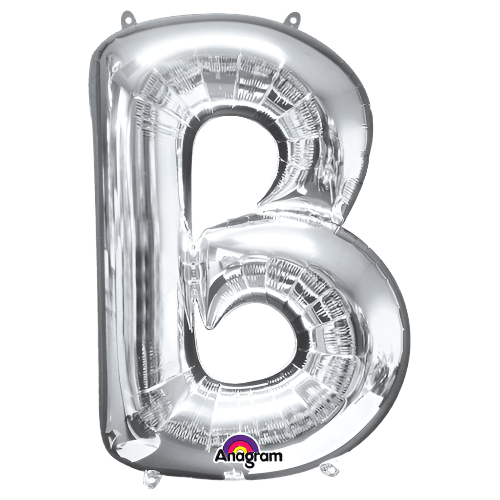 Large Silver Foil Letters