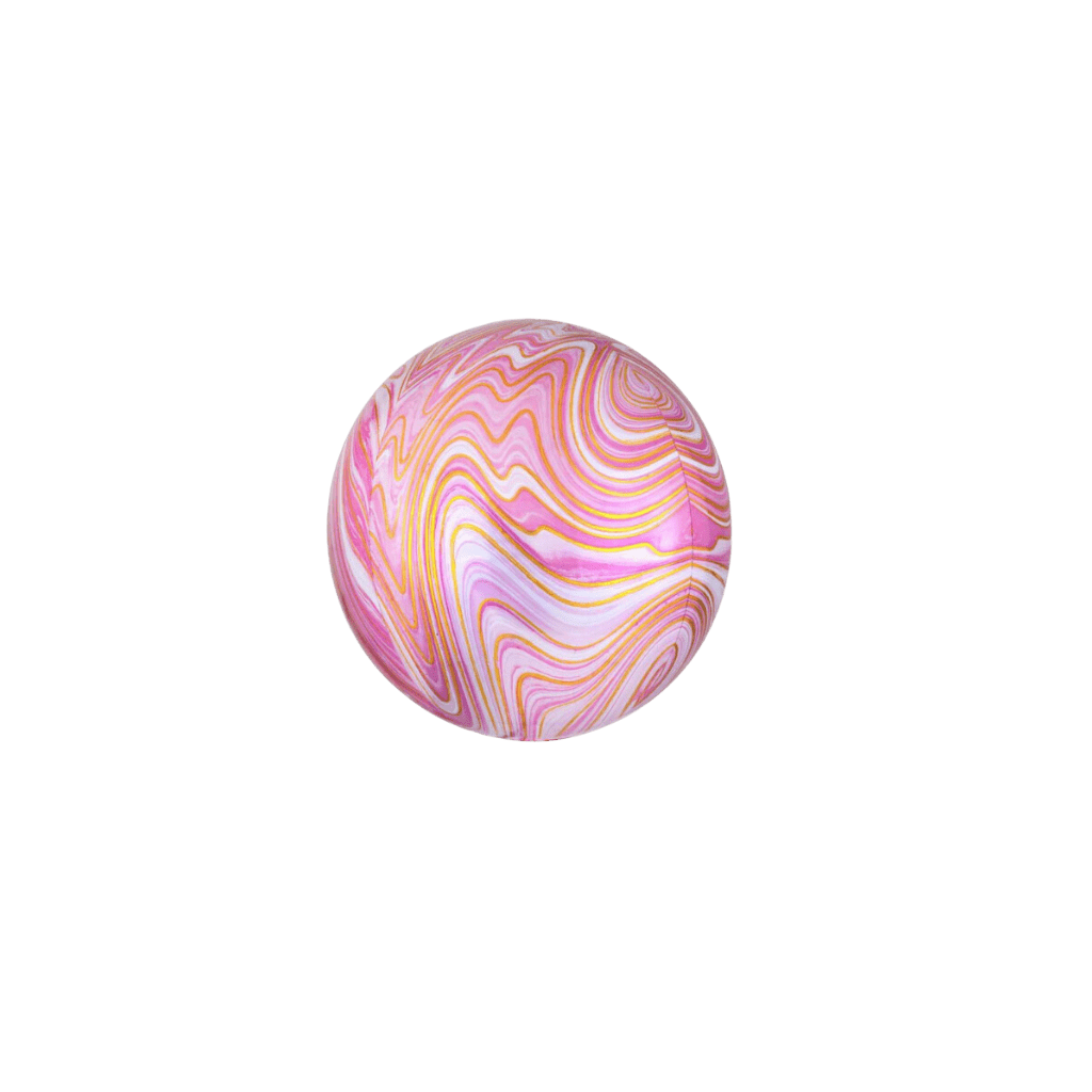 Marble Pink Orb Balloon