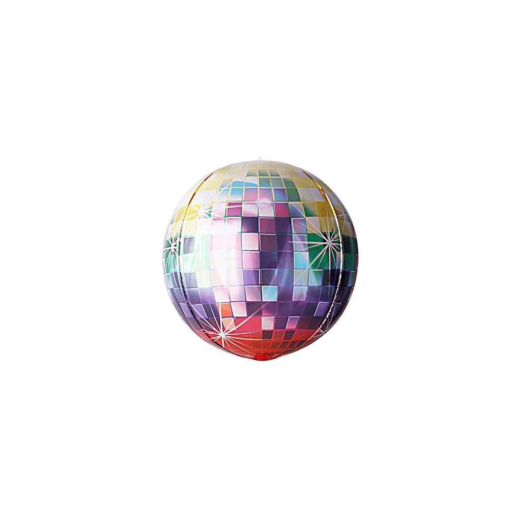Rainbow Disco Ball Balloon
