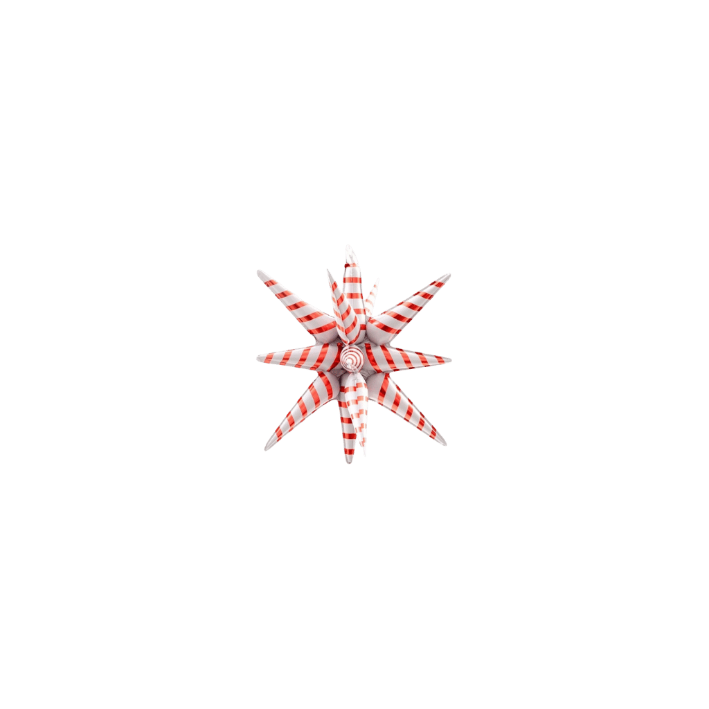 Candy Cane Starburst Balloon
