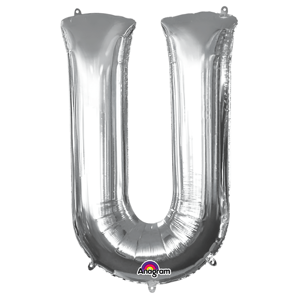 Large Silver Foil Letters