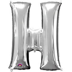 Large Silver Foil Letters