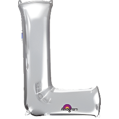 Large Silver Foil Letters