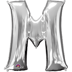 Large Silver Foil Letters