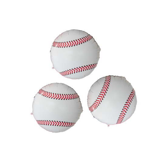 Baseball Foil Balloons (Set of 3)