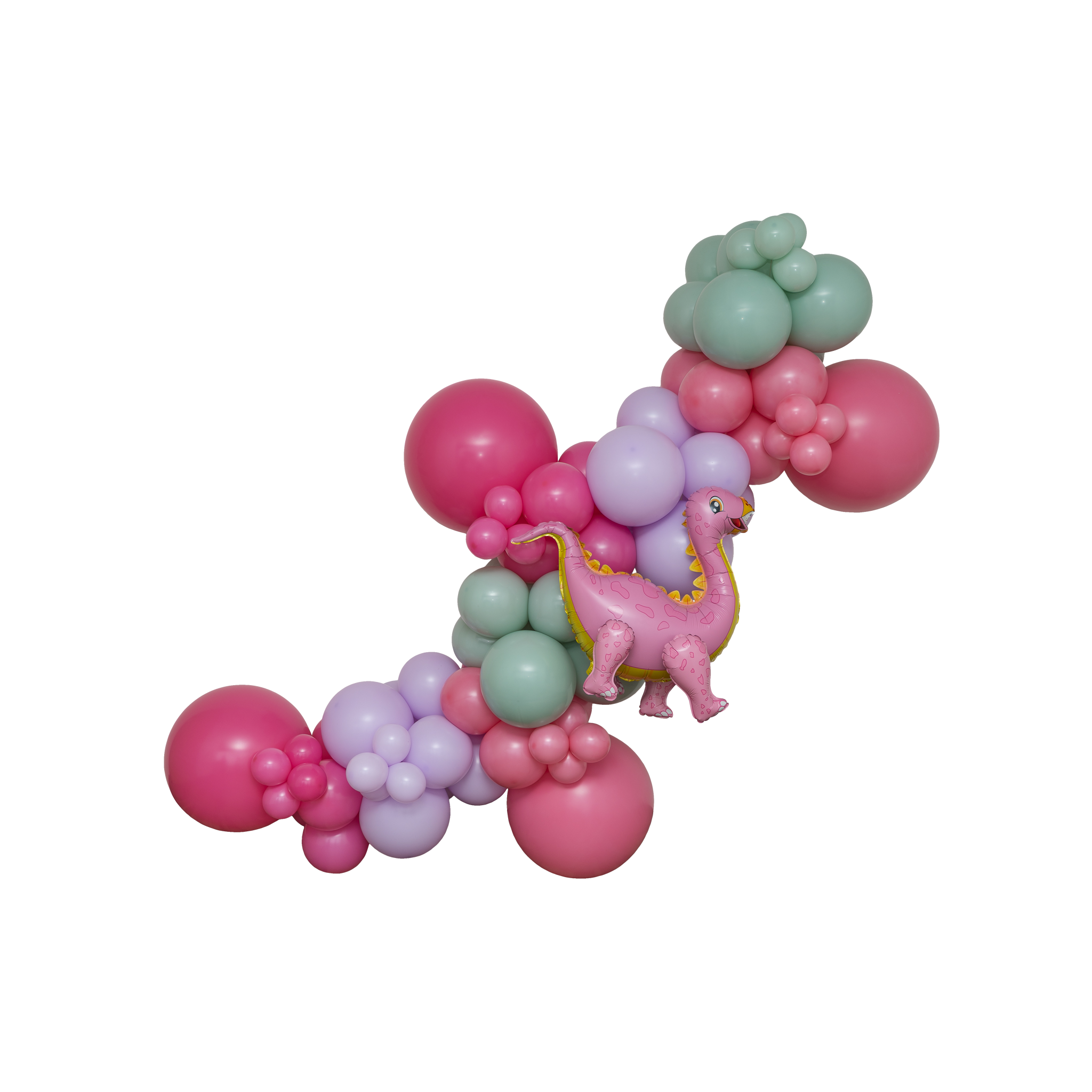 Pink Dino Balloon Garland Kit