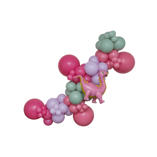 Pink Dino Balloon Garland Kit