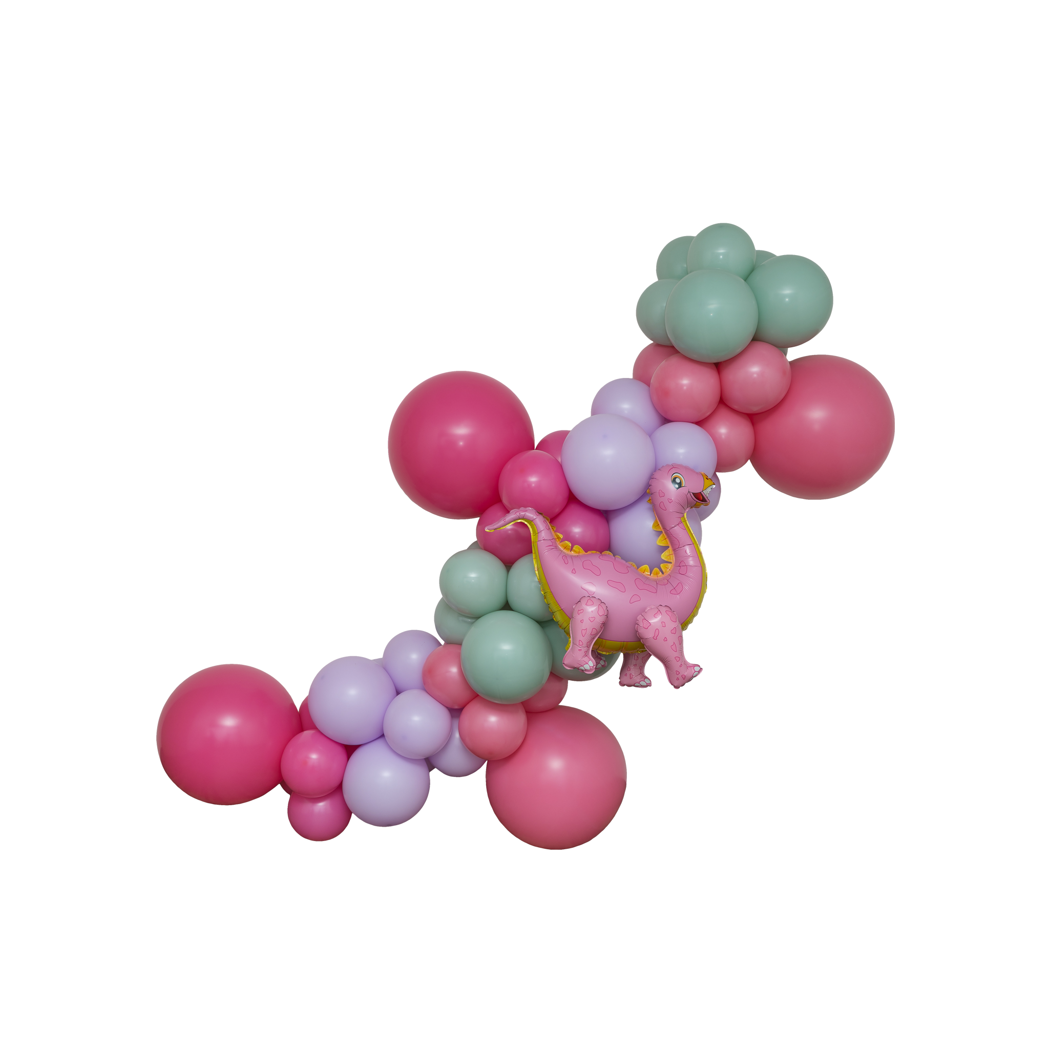 Pink Dino Balloon Garland Kit