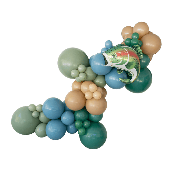 balloons and fish hooks The Oh-Fish-al Balloon Garland Kit