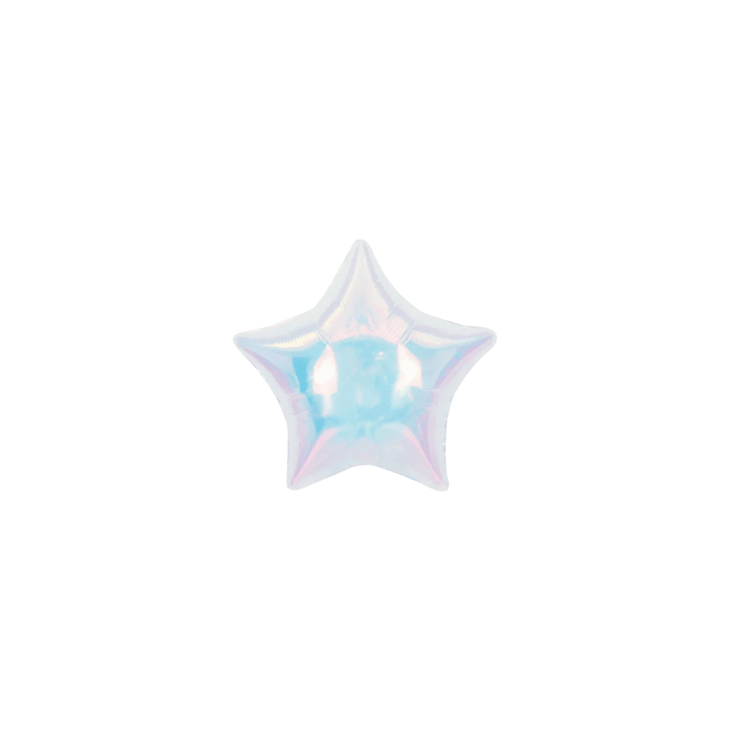 Iridescent Star Balloon