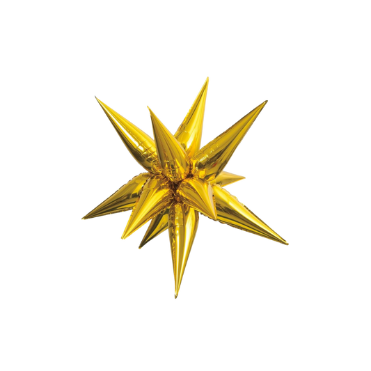 Gold Starburst Balloon