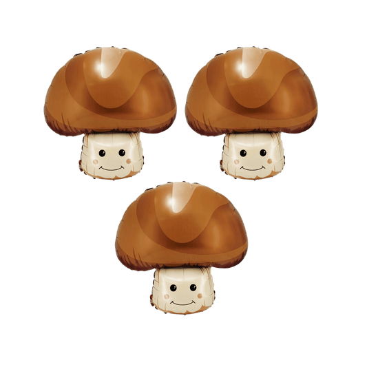 Smiling Mushroom Balloon (Pack of 3)