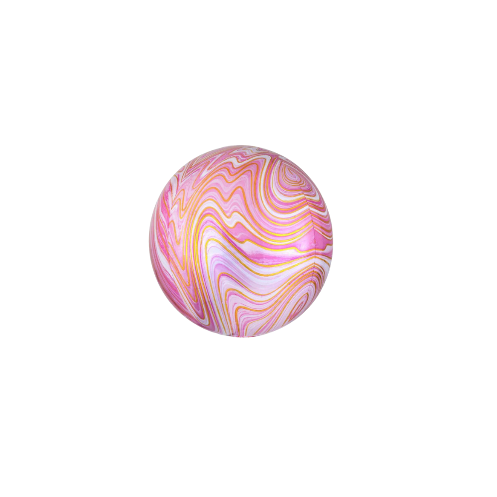 Marble Pink Orb Balloon