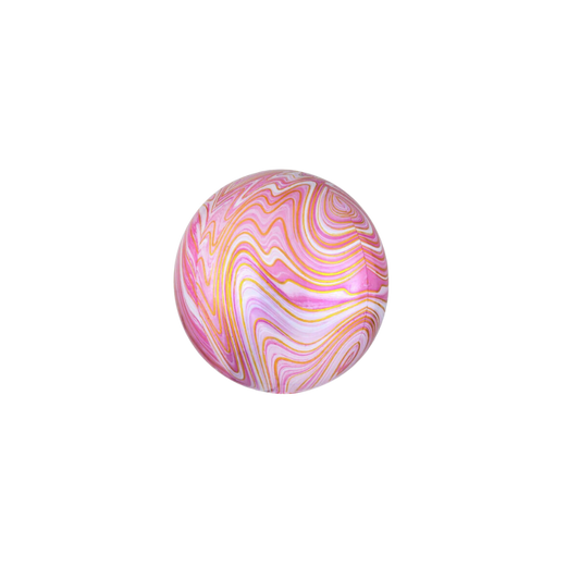 Marble Pink Orb Balloon