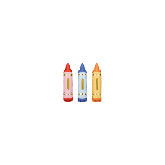 3 Pack Crayon Balloons