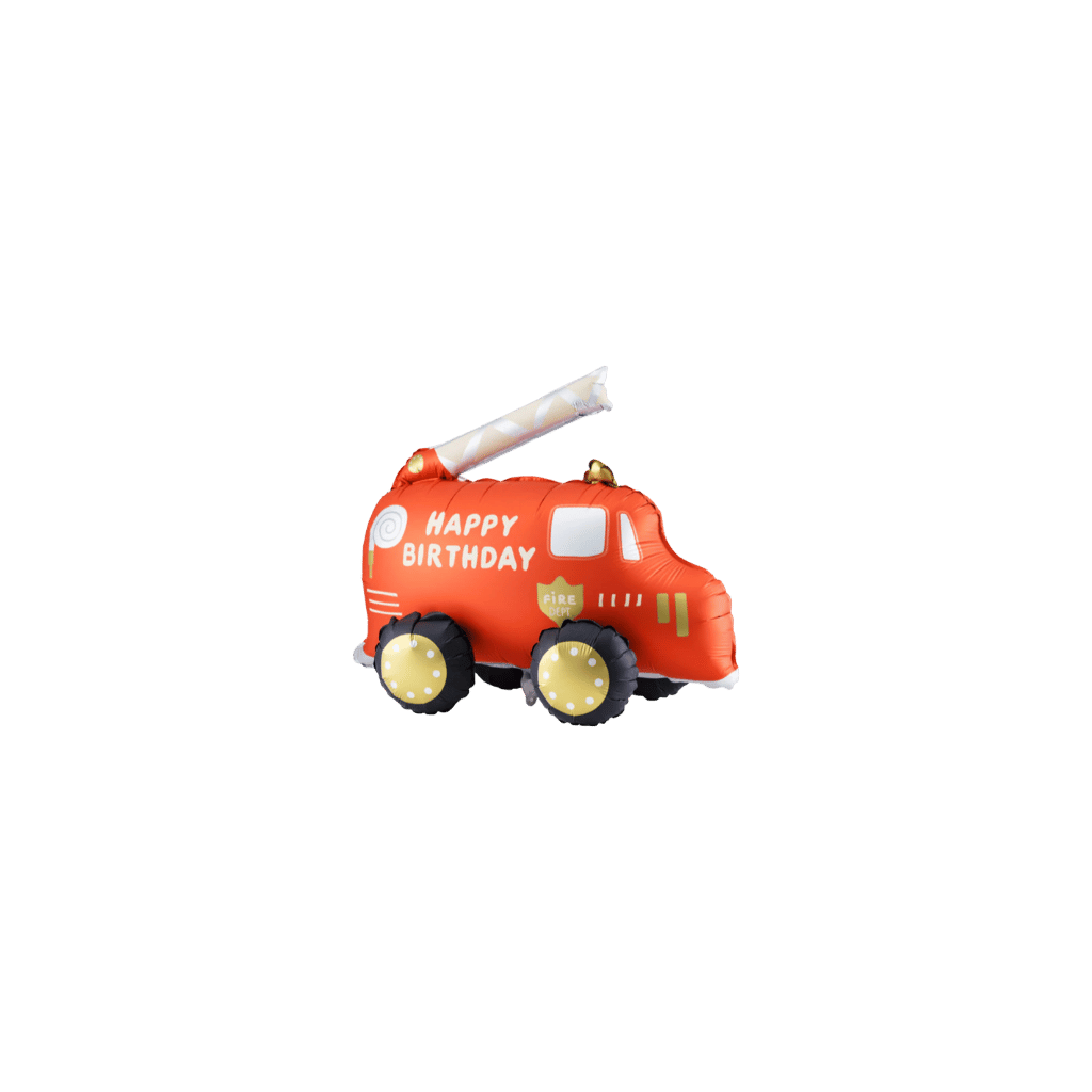 Happy Birthday Fire Truck Balloon