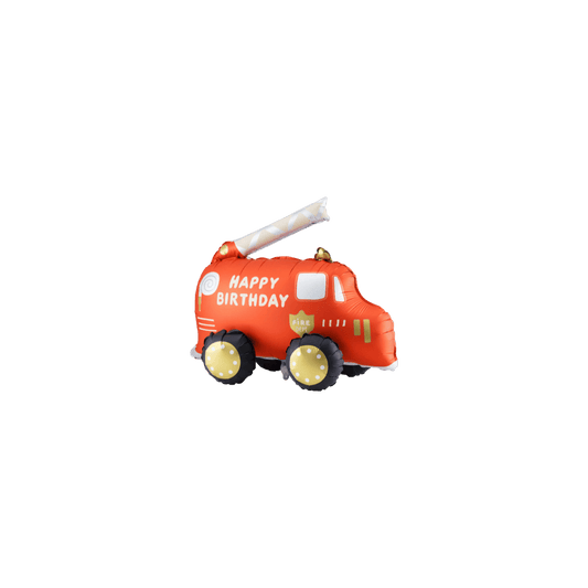 Happy Birthday Fire Truck Balloon