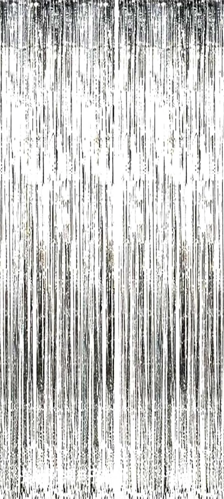 Silver Foil Fringe Curtain