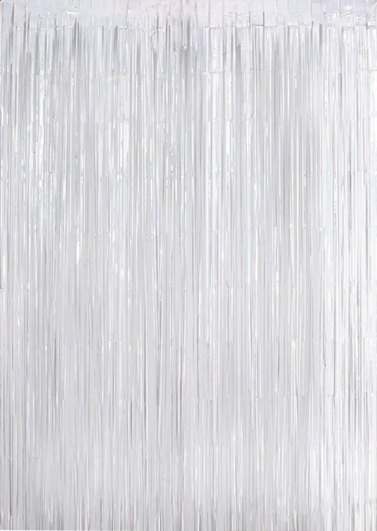 Iridescent Foil Fringe Curtain