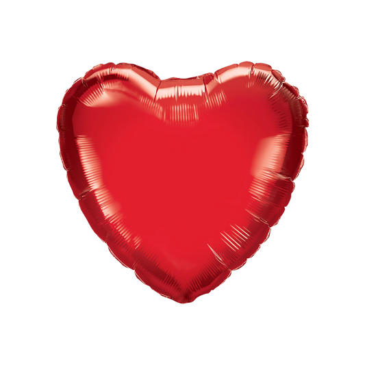 Ruby Red Heart Balloon