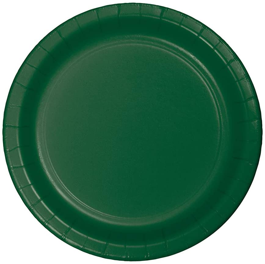 Dark Green Plate (Set of 8) | Green Plates Set | Bashify Event Co.