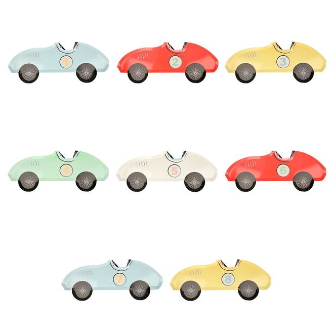 Racecar Plate (Set of 8)